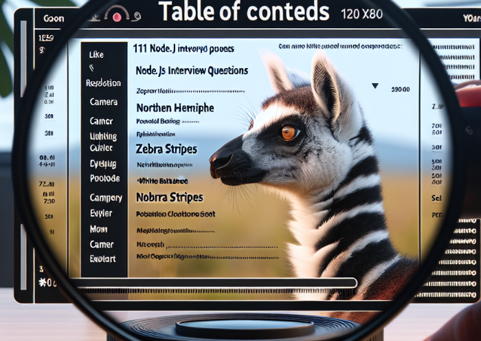 112 Node.js Interview Questions to Ace Your Interviews with Table of Contents
