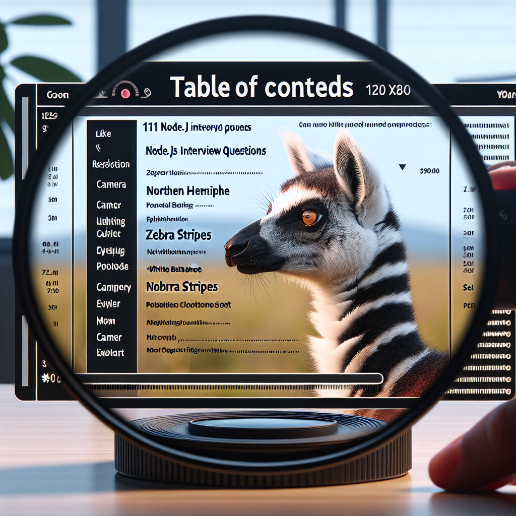 112 Node.js Interview Questions to Ace Your Interviews with Table of Contents